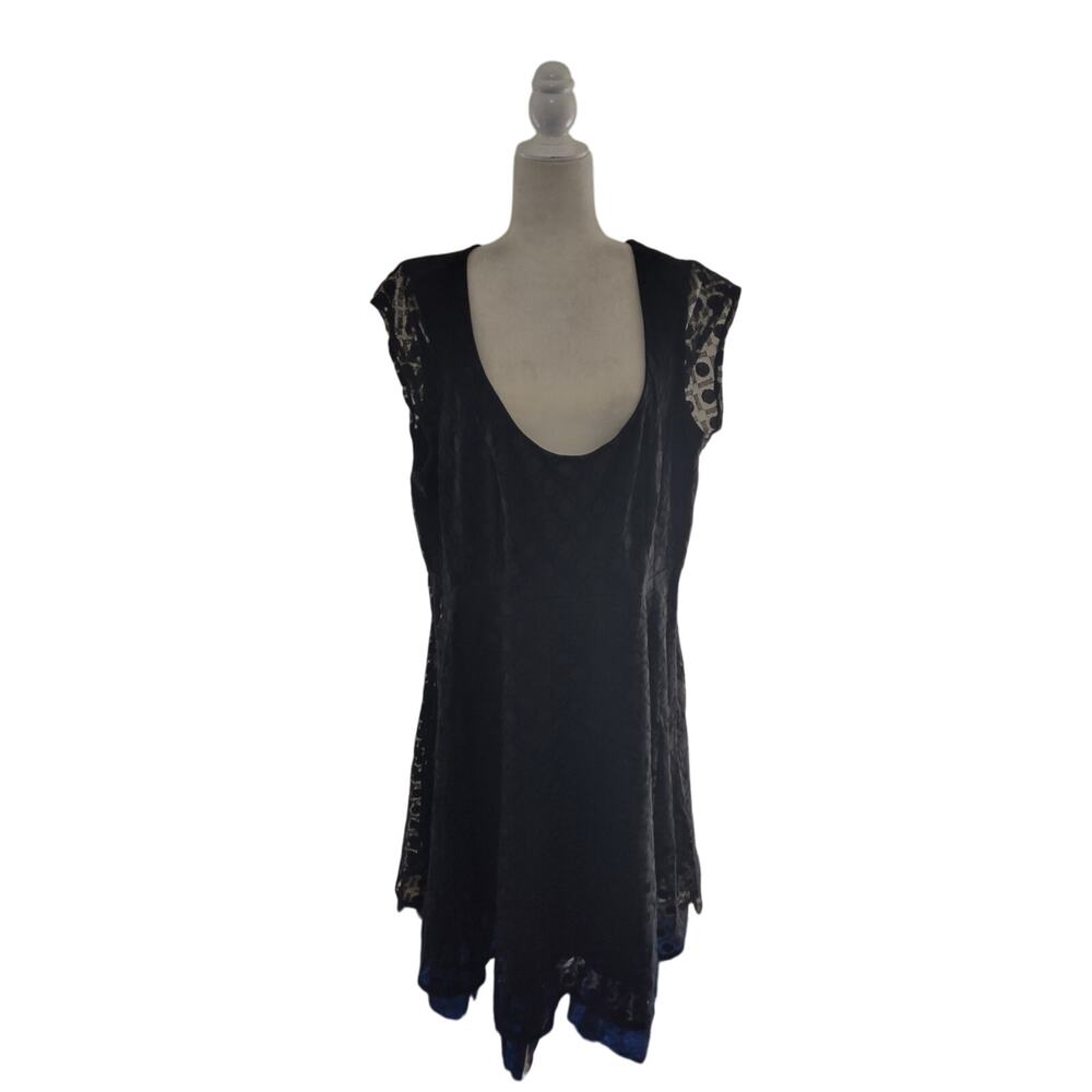 Lane Bryant Black Lace Midi Dress24 Romantic Whimsigoth Classic Special Occasion